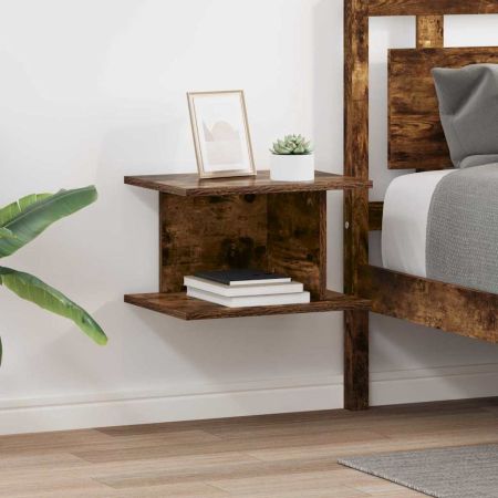 Нощно шкафче 2 pcs Димян дъб 40 x 30 x 25 см Инженерно дърво