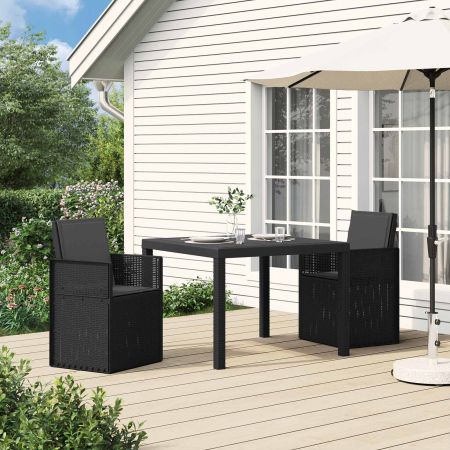 Градински Dining Столове 2 pcs Антрацит ПП