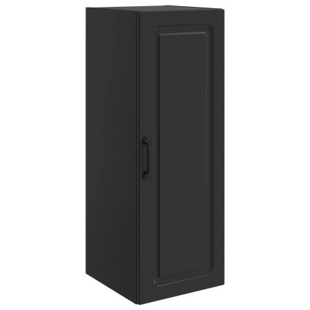 Стенно шкафче Черно 33 x 34,5 x 90 см Инженерна дървесина