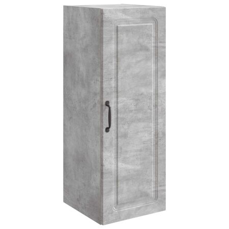 Стенно шкафче Бетонно сиво 33 x 34,5 x 90 см