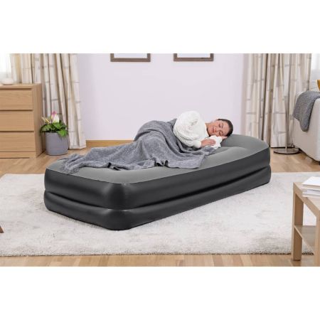Надуваем матрак Bestway с вградена въздушна помпа, 191x97x46 см