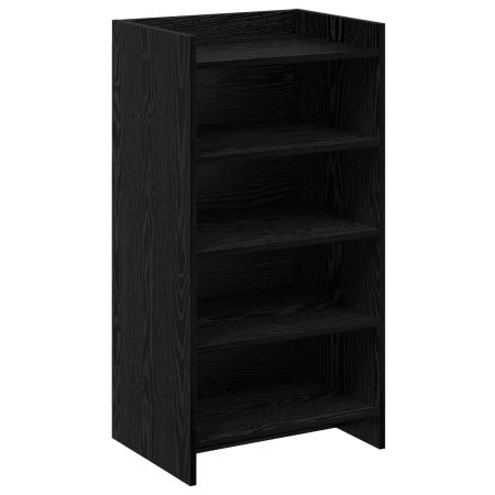 Шкаф за обувки Черен дъб 48 x 36 x 92 см Инженерна дървесина