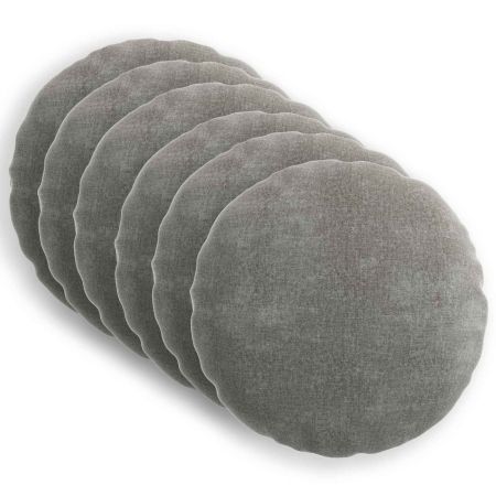 Калъфка за възглавница 6 pcs HEERLEN Тъмносиво Ø 30 cm