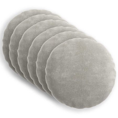 Калъфка за възглавница 6 pcs HEERLEN Светлосиво Ø 30 cm