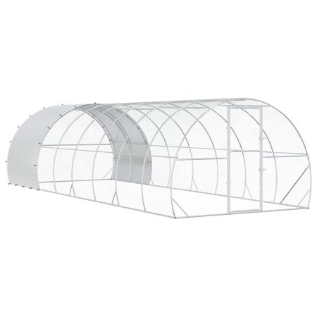 Кокошарник Сребристо 800 x 300 x 200 см Поцинкована стомана