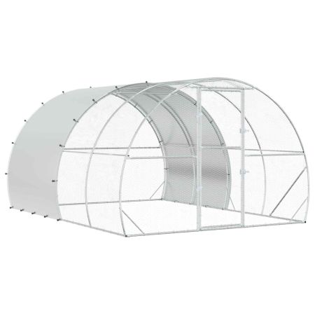 Кокошарник Сребристо 400 x 300 x 200 см Поцинкована стомана