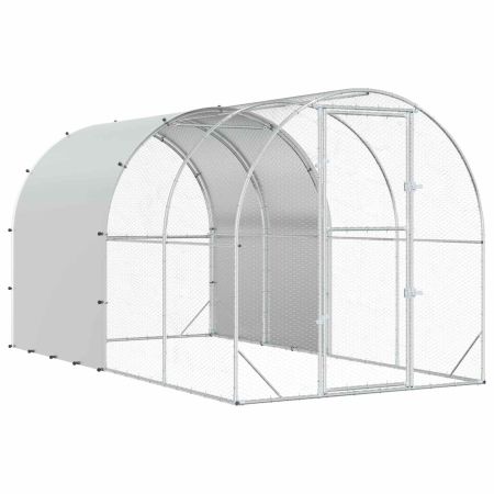 Кокошарник Сребристо 400 x 200 x 200 см Поцинкована стомана