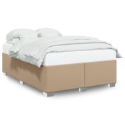 Рамка за легло, капучино, 160x200 см, изкуствена кожа