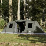 Семейна тунелна палатка 6-местна маслиненозелена водоустойчива