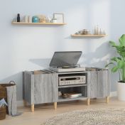 Шкаф за винилови плочи сив сонома 121x38x48 см инженерно дърво