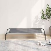 Повдигнато легло за кучета сиво 110x65x20 cm Оксфорд плат