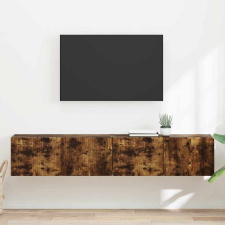 TV стенен шкаф 2 pcs Димян дъб 60 x 31 x 29.5 см