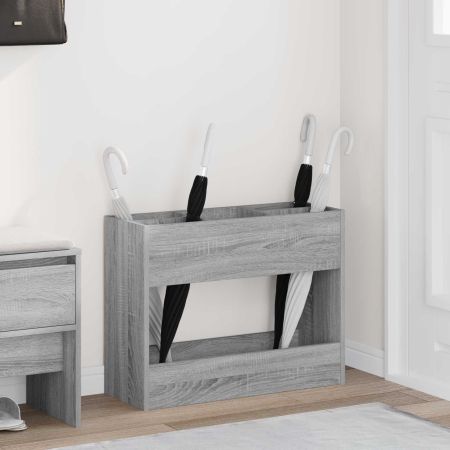 Стойка за чадър Сив Сонома 65 x 24 x 50 см Инженерно дърво
