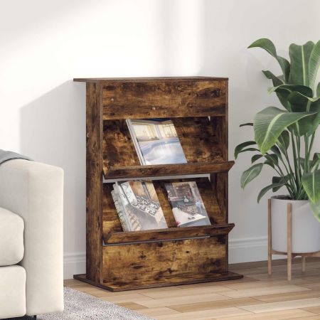 Етажерка за списания Димян дъб 70 x 41 x 96 см Инженерно дърво