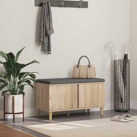 Пейка за коридор с възглавница Сонома дъб 60 x 38 x 46 см