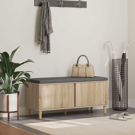 Пейка за коридор с възглавница Сонома дъб 60 x 38 x 46 см