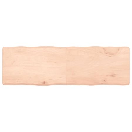 Плот за маса 160x50x(2-6) см необработено масивно дърво жив ръб