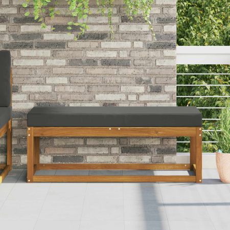 Възглавница за открито седалка Антрацит 115 x 40 x 8 см