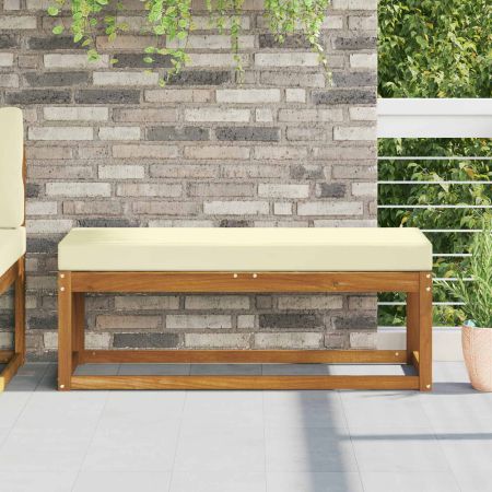 Възглавница за открито седалка Крем 115 x 40 x 8 см