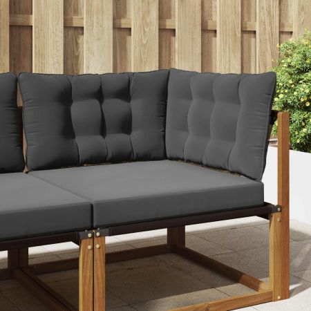 Възглавница за диван на открито 3 pcs Антрацит Полиестер