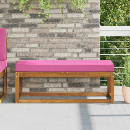 Възглавница за открито седалка Розово 111,5 x 40 x 8 см