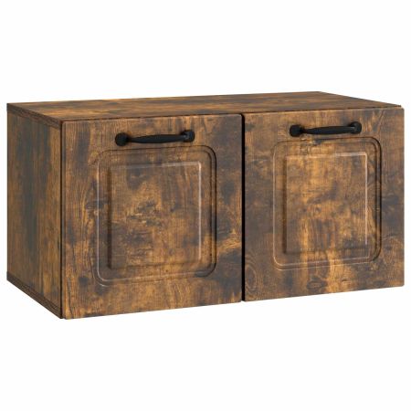 Стенно монтиран ТВ шкаф Опушен дъб 59,5 x 31 x 30 см