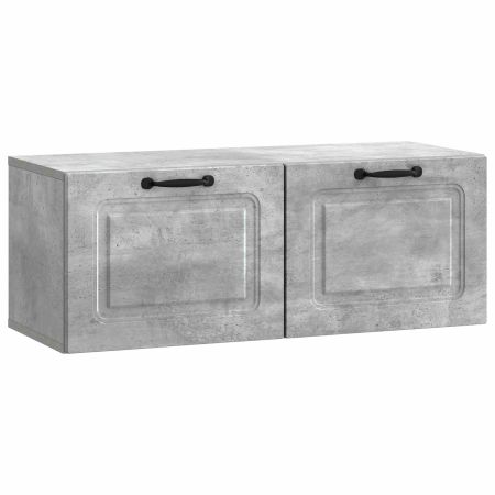 Стенно монтиран ТВ шкаф Бетонно сиво 78,5 x 31 x 30 см