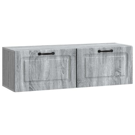 Стенно монтиран ТВ шкаф Сива сонома 98 x 31 x 30 см