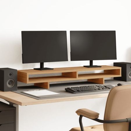 Поставка за монитор, дъб артизан, 100x27x15 см, инженерно дърво