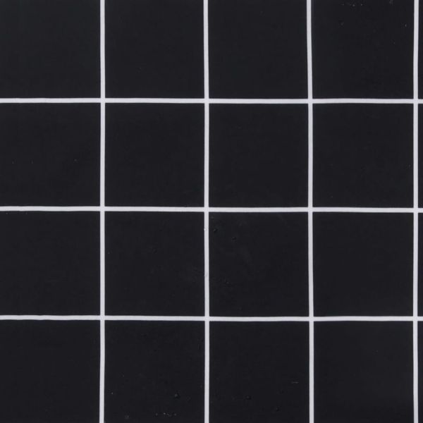 Палетна възглавница черно каре 60x60x8 см Оксфорд плат