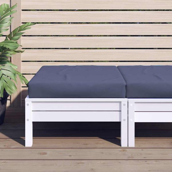 Палетна възглавница нейви синя 60x60x9,5 см Оксфорд плат