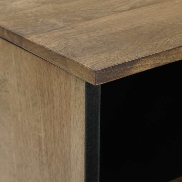 ТВ шкаф Кафяво 70 x 33,5 x 46 см Солидно мангово дърво