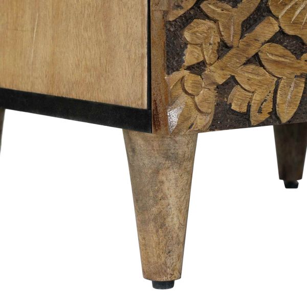 Служебен шкаф Кафяво 40 x 33,5 x 75 см Солидно мангово дърво