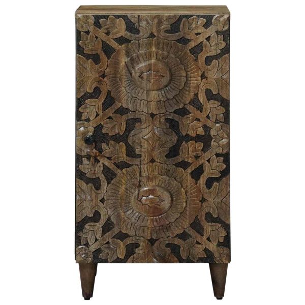 Служебен шкаф Кафяво 40 x 33,5 x 75 см Солидно мангово дърво