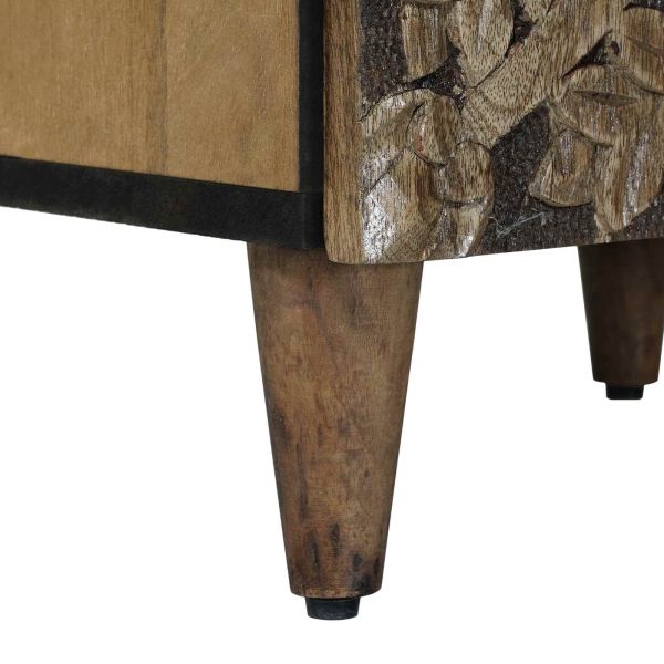 Служебен шкаф Кафяво 40 x 33,5 x 75 см Солидно мангово дърво