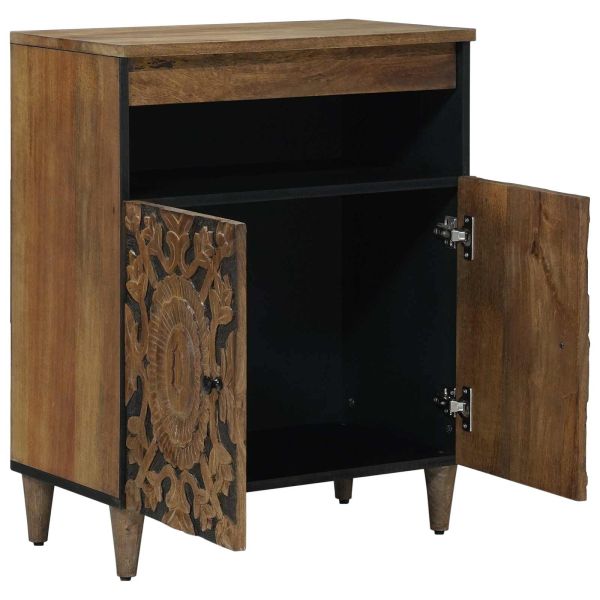 Служебен шкаф Кафяво 60 x 33,5 x 75 см Солидно мангово дърво