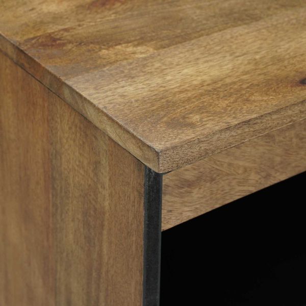 Служебен шкаф Кафяво 60 x 33,5 x 75 см Солидно мангово дърво