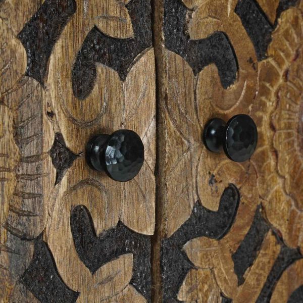 Служебен шкаф Кафяво 60 x 33,5 x 75 см Солидно мангово дърво