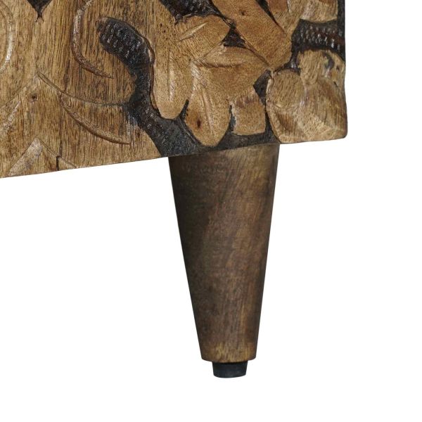 Служебен шкаф Кафяво 90 x 33,5 x 75 см Солидно мангово дърво