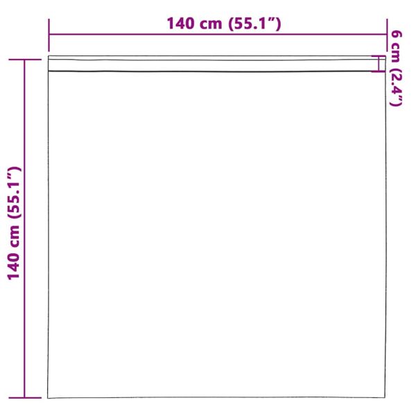 Завеси за затъмняване с пръстени 2 pcs Зелен 140 x 140 cm