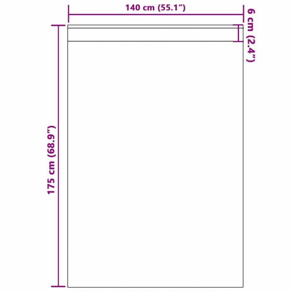 Завеси за затъмняване с пръстени 2 pcs Зелен 175 x 140 см