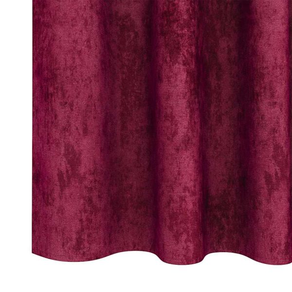Кадифени завеси С завеси 2 pcs Виненочервен 260 x 140 см Кадифе