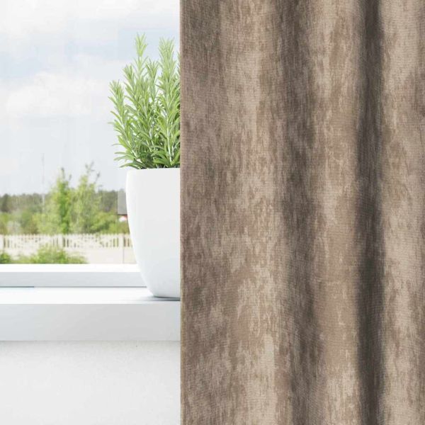 Кадифени завеси С завеси 2 pcs Шампанско 140 x 140 cm Кадифе