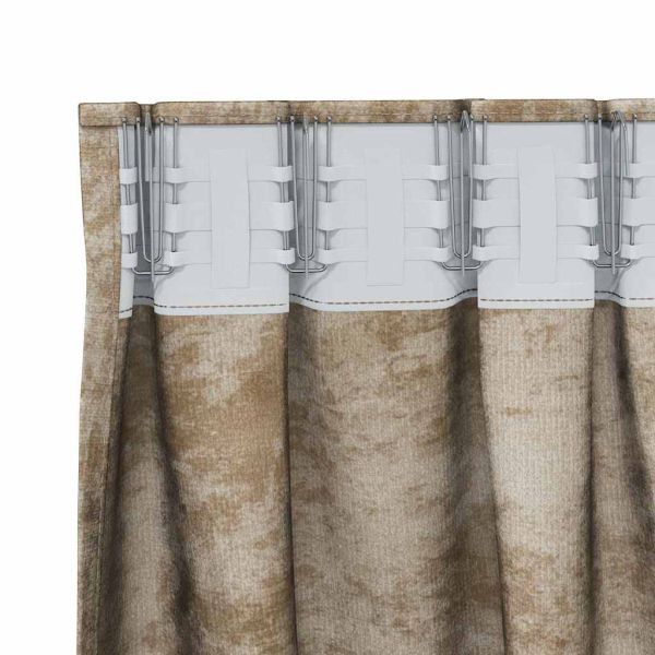 Кадифени завеси С завеси 2 pcs Шампанско 245 x 140 см Кадифе