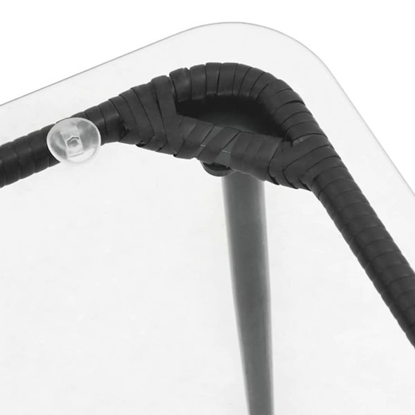 Градинска маса Черно 80 x 40 x 45 см полиратан