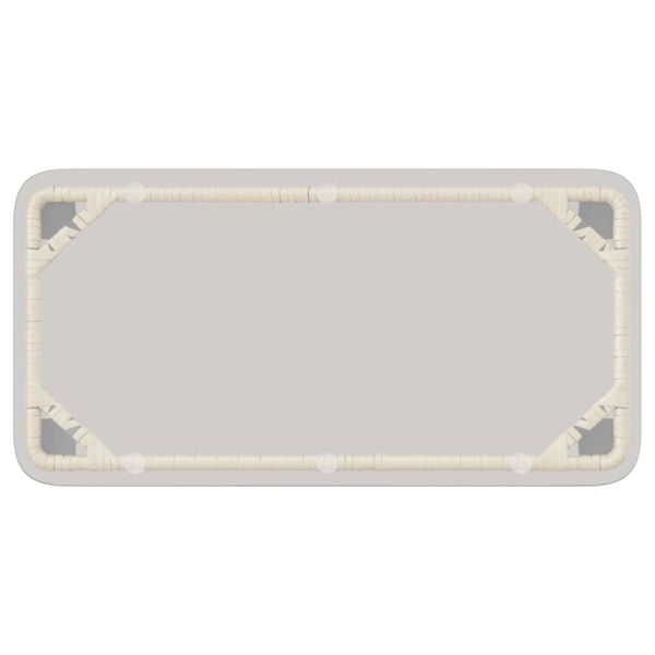 Градинска маса Естествен 80 x 40 x 45 см полиратан