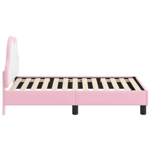 Легло за малко с главна дъска Розово 70 x 140 cm PU