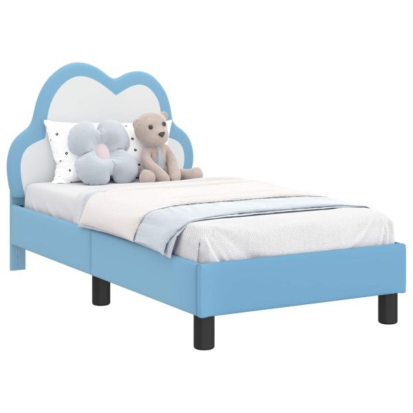 Легло за малко с главна дъска Синьо 70 x 140 cm PU