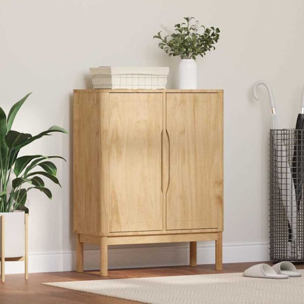 Служебен шкаф FLORO Кафяво с восъчно покритие 70 x 30 x 70,5 см