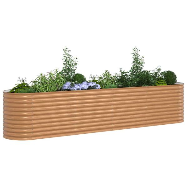 Повдигнато легло Кафяво 400 x 80 x 81 cm Стомана